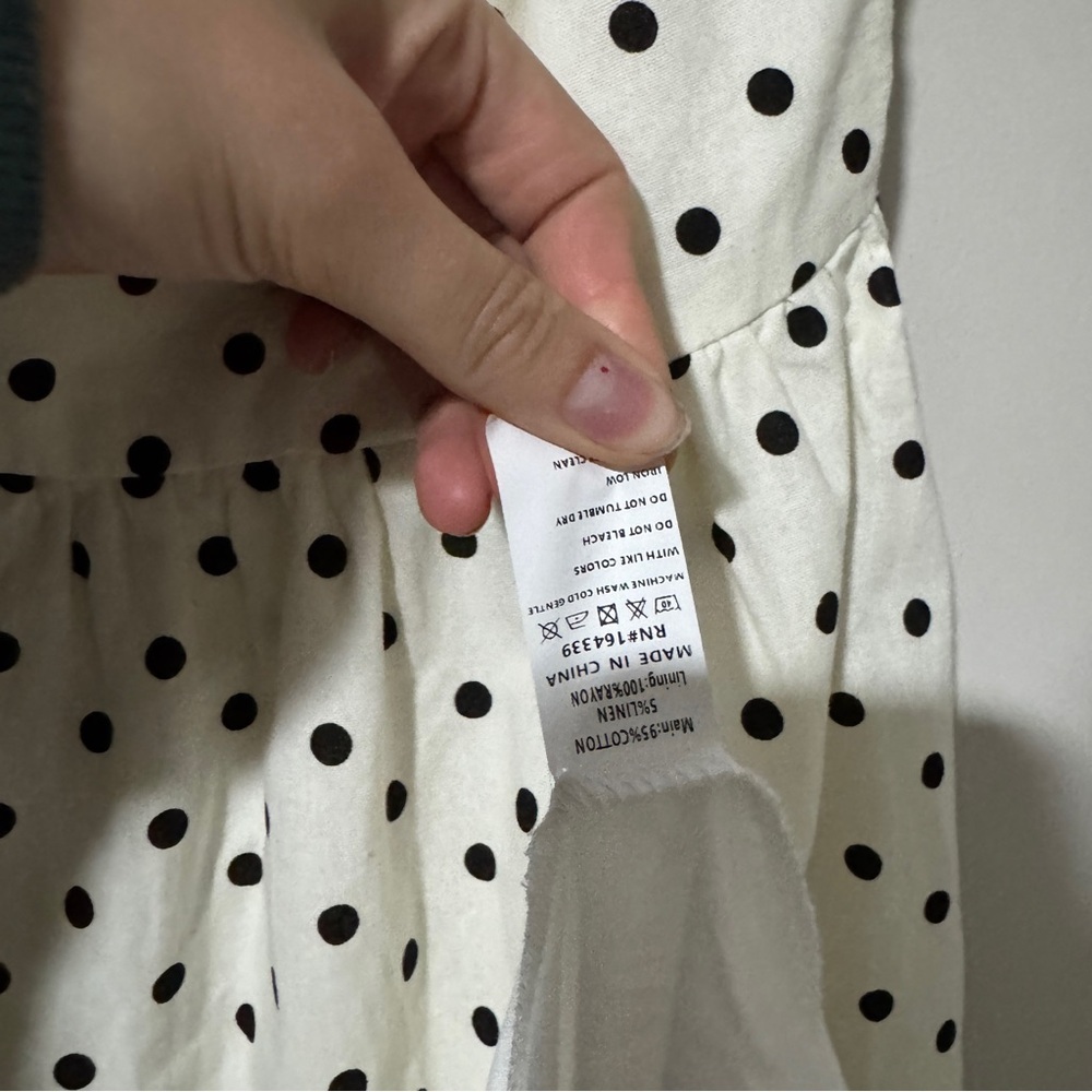 Petal & Pup Cream Polka Dot Midi Dress - Picture 7 of 9